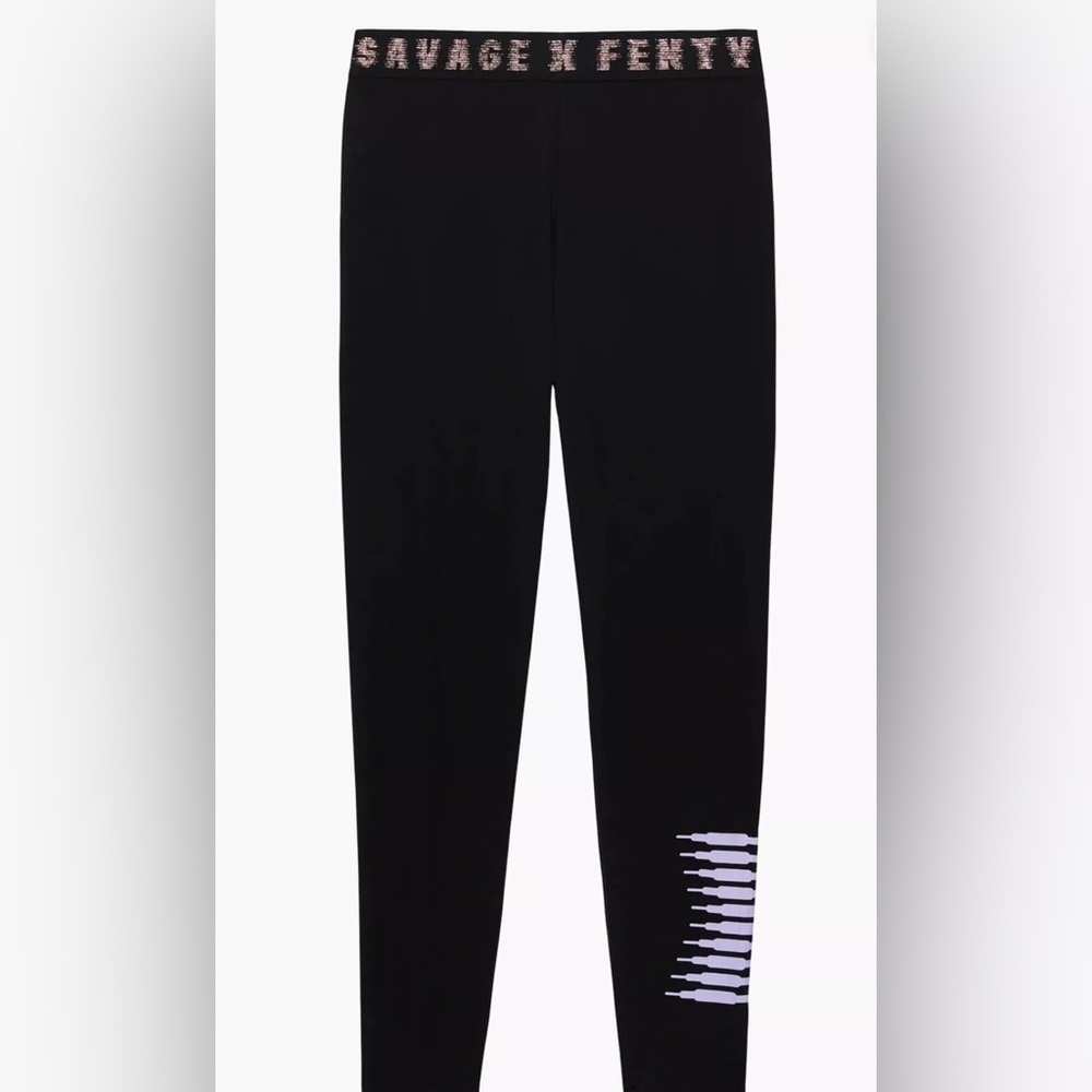 3 for 20 SAVAGE x FENTY Forever Savage High Waist Legging | Black + Lavender | M